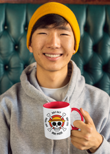 Tasse Comic Motivtasse One Piece rot Tasse mit Spruch "One Piece - One Day"