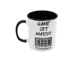 Tasse Sport oder Fan Tasse Tennis Tennisass "Game-Set-Match"