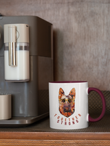 Tasse Tiertasse Hundetasse Schäferhund mit Spruch "Together Strong"