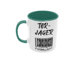 Tasse Sport oder Fan Tasse Fussball Fußballgott "Torjäger"