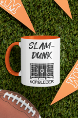Tasse Sport oder Fan Tasse Basketball Korbleger "SlumDunk"
