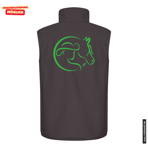 Clique CLASSIC SOFTSHELL VEST - Herren - Dark Grey - VFD e.V. - Bleibach