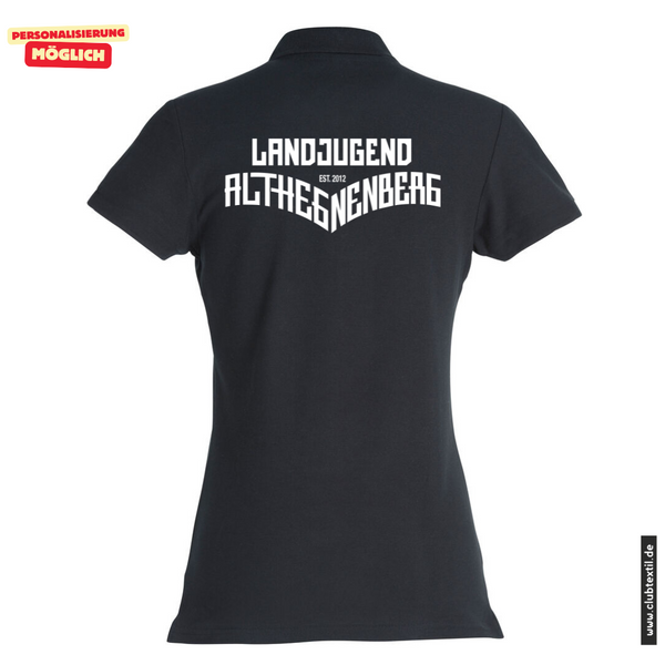 Clique POLO - Damen - schwarz - Landjugend Althegnenberg e.V.