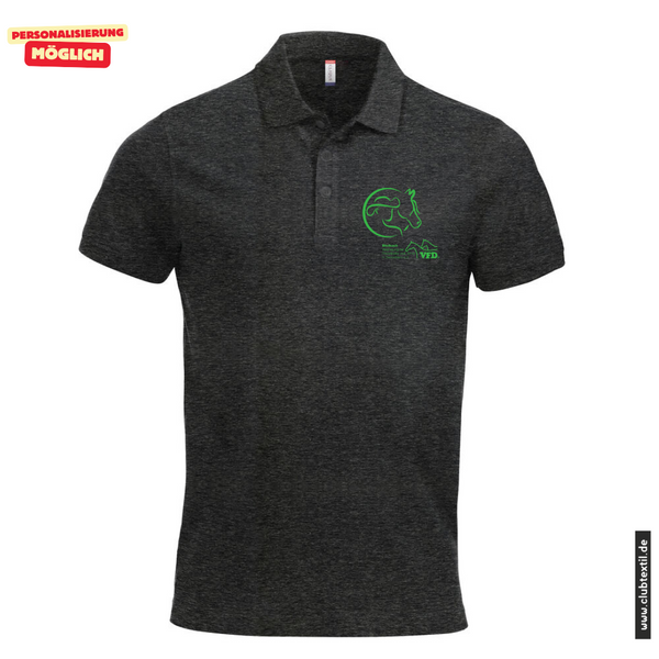 Clique CLASSIC LINCOLN POLO - Herren - Anthracite Melange - VFD e.V. - Bleibach