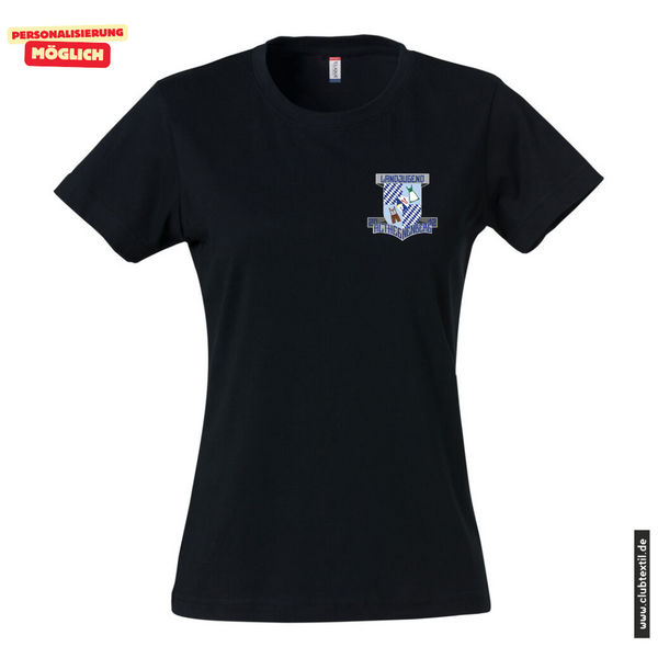 Clique BASIC-T - Damen - schwarz - Landjugend Althegnenberg e.V.