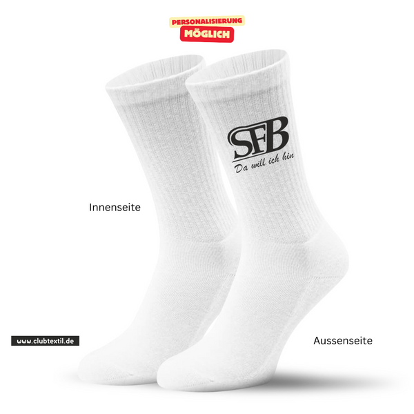 CT Tennissocken SF Bachern e.V. - weiß/weiß/schwarz