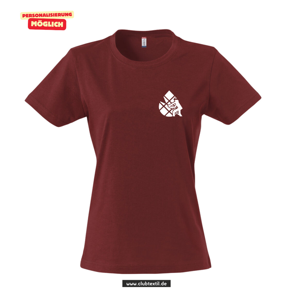 Clique BASIC-T Damen - bordeaux - V 1 - Feuerwehrverband Augsburg