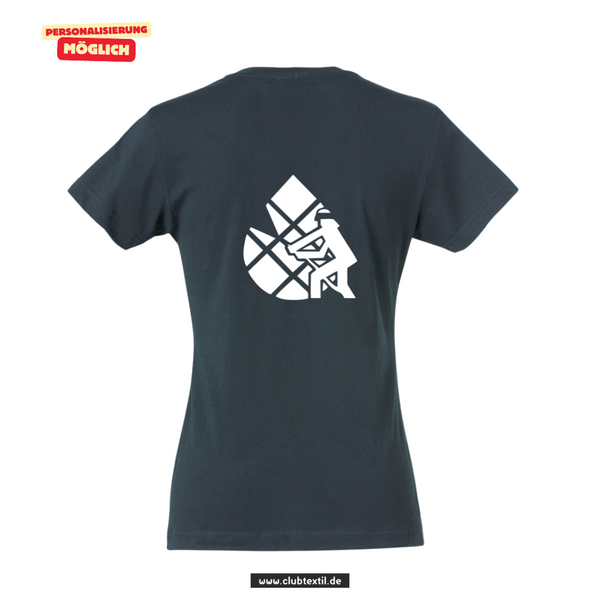 Clique BASIC-T Damen - navy - V 2 - Feuerwehrverband Augsburg