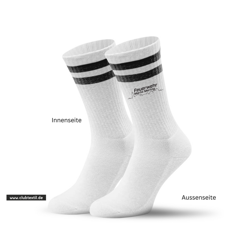 CT Tennissocken Freiwillige Feuerwehr Mering - schwarz/weiß/schwarz