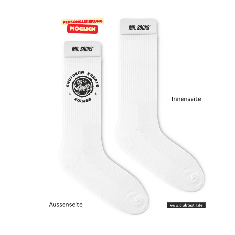 CT Tennissocken - Kissinger SC e.V. - Karate - weiß/weiß/schwarz