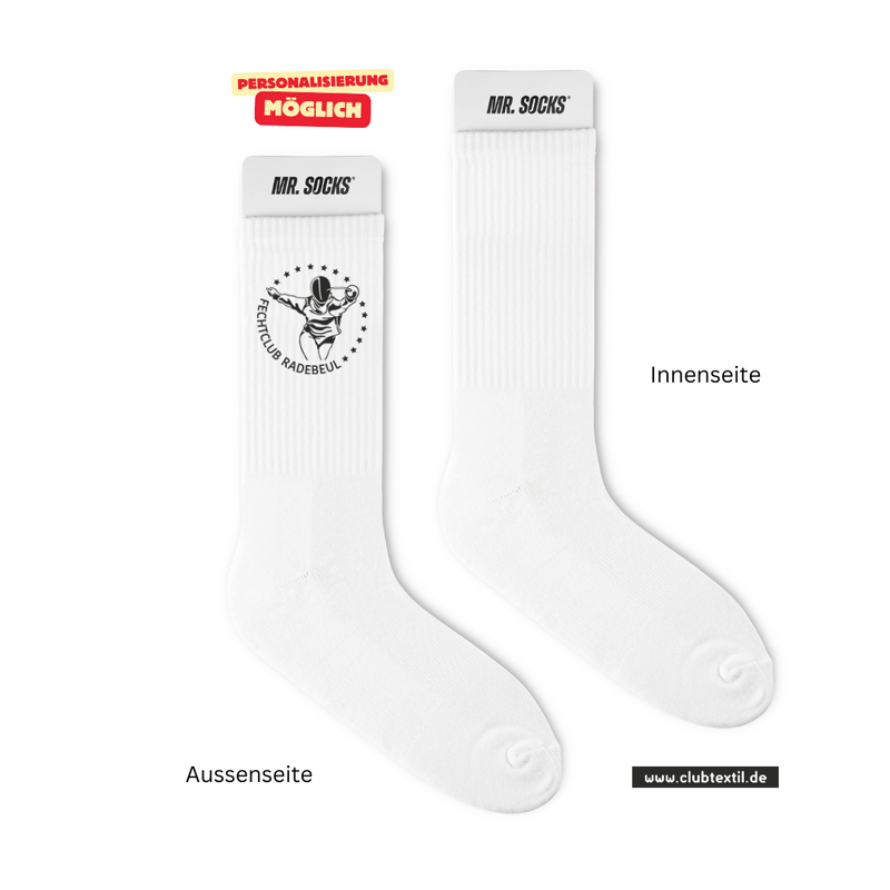 CT Tennissocken FC Radebeul e.V.- weiß/weiß/schwarz