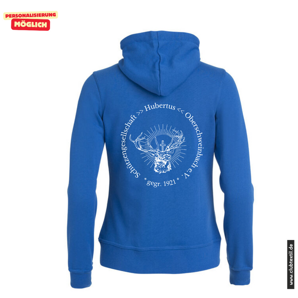 Clique BASIC-HOODY FULL ZIP - Damen - royal - SG Hubertus Oberschweinbach