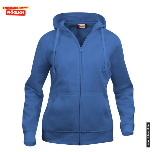 Clique BASIC-HOODY FULL ZIP - Damen - royal - SG Hubertus Oberschweinbach