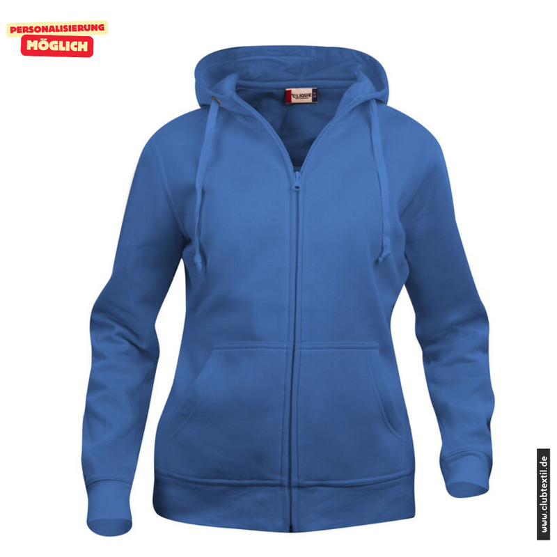 Clique BASIC-HOODY FULL ZIP - Damen - royal - SG Hubertus Oberschweinbach