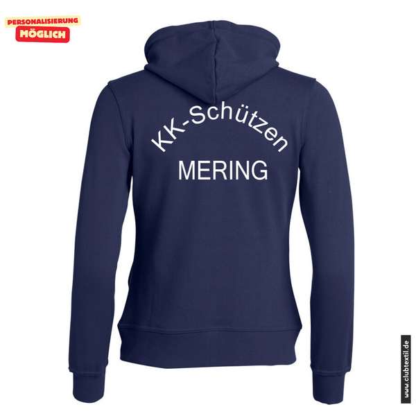 Clique BASIC-HOODY FULL ZIP - Damen - marine -  KK-Schützen Mering e.V.