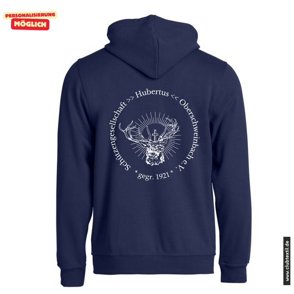 Clique BASIC-HOODY FULL ZIP - Herren - marine - SG Hubertus Oberschweinbach