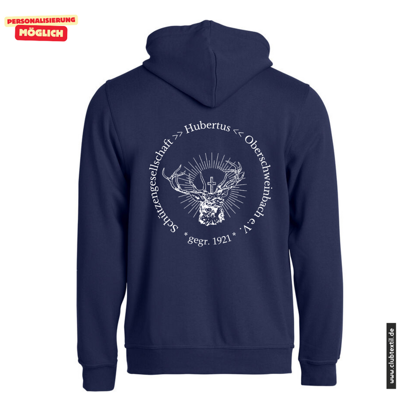 Clique BASIC-HOODY FULL ZIP - Herren - marine - SG Hubertus Oberschweinbach
