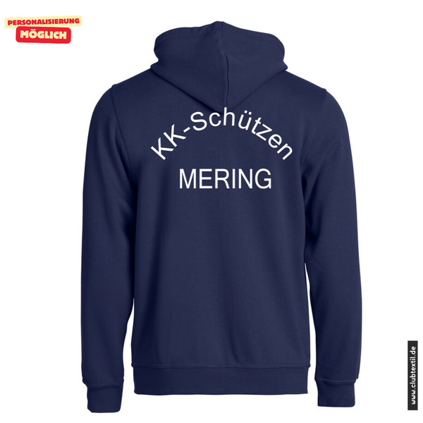 Clique BASIC-HOODY FULL ZIP - Herren - marine - KK-Schützen Mering e.V.