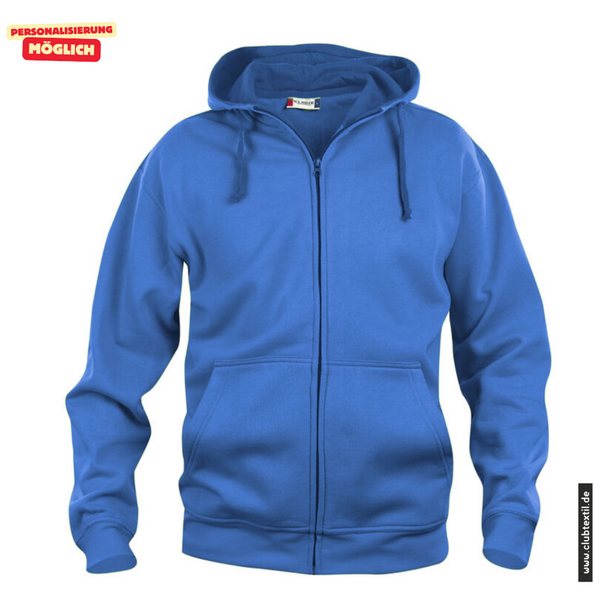 Clique BASIC-HOODY FULL ZIP - Herren - royal - SG Hubertus Oberschweinbach