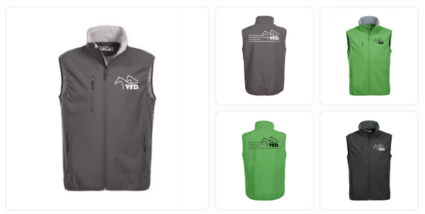 Clique BASIC SOFTSHELL VEST Herren - VFD e.V. - Baden-Württemberg - Druck beidseitig