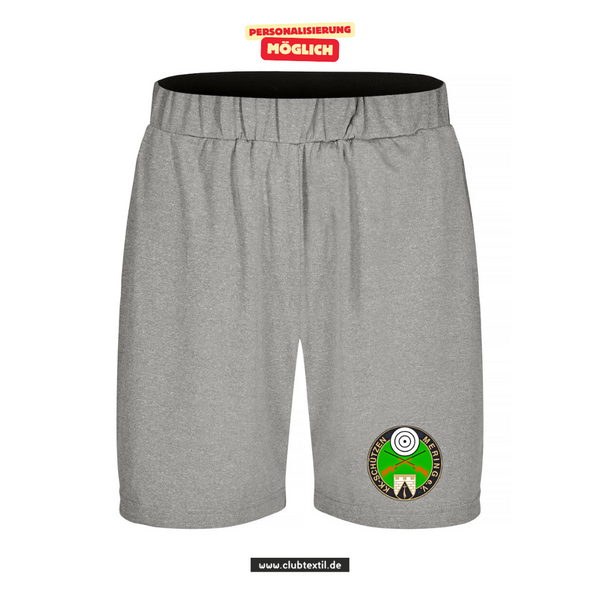 Clique BASIC ACTIVE SHORT - Unisex - graumeliert -  KK-Schützen Mering e.V.