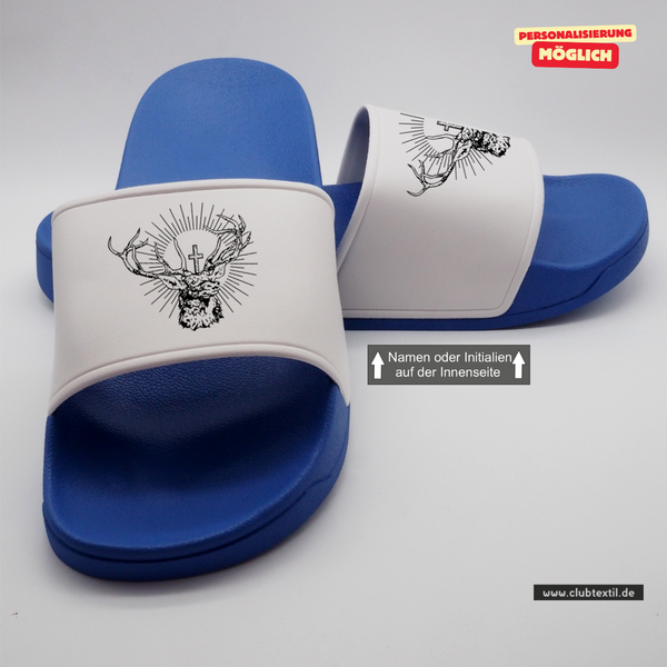 CT Badelatschen - blau/weiß - SG Hubertus Oberschweinbach