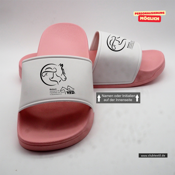 CT Badelatschen - rosa/weiß - VFD e.V. - Bleibach