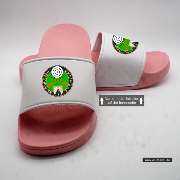 CT Badelatschen - rosa/weiß - KK-Schützen Mering e.V.