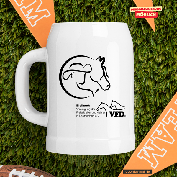 CT Bierkrug - Logo schwarz - VFD e.V. - Bleibach