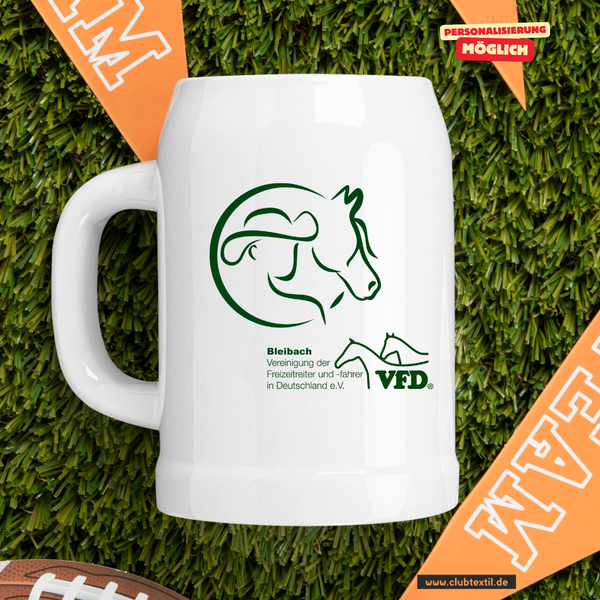CT Bierkrug - Logo grün - VFD e.V. - Bleibach