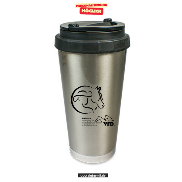 CT CoffeeToGo Becher - silber - VFD e.V. - Bleibach