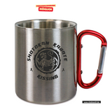 CT Edelstahl-Tasse mit Karabiner Trek - silber - SG Hubertus Oberschweinbach