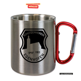 CT Edelstahl-Tasse mit Karabiner Trek - silber - SV Egenhofen