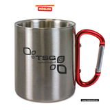 CT Edelstahl-Tasse mit Karabiner Trek - silber - TSG Hochzoll