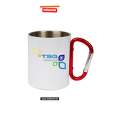 CT Edelstahl-Tasse mit Karabiner Trek - weiß - TSG Hochzoll