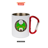 CT Edelstahl-Tasse mit Karabiner Trek - weiß - KK-Schützen Mering e.V.