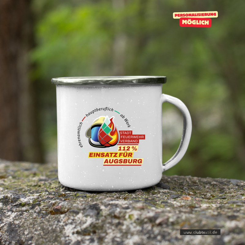 CT Emailletasse - Feuerwehrverband Augsburg