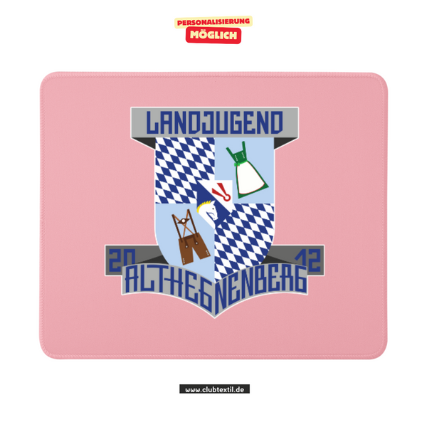 CT Mousepad - rosa - Landjugend Althegnenberg e.V.