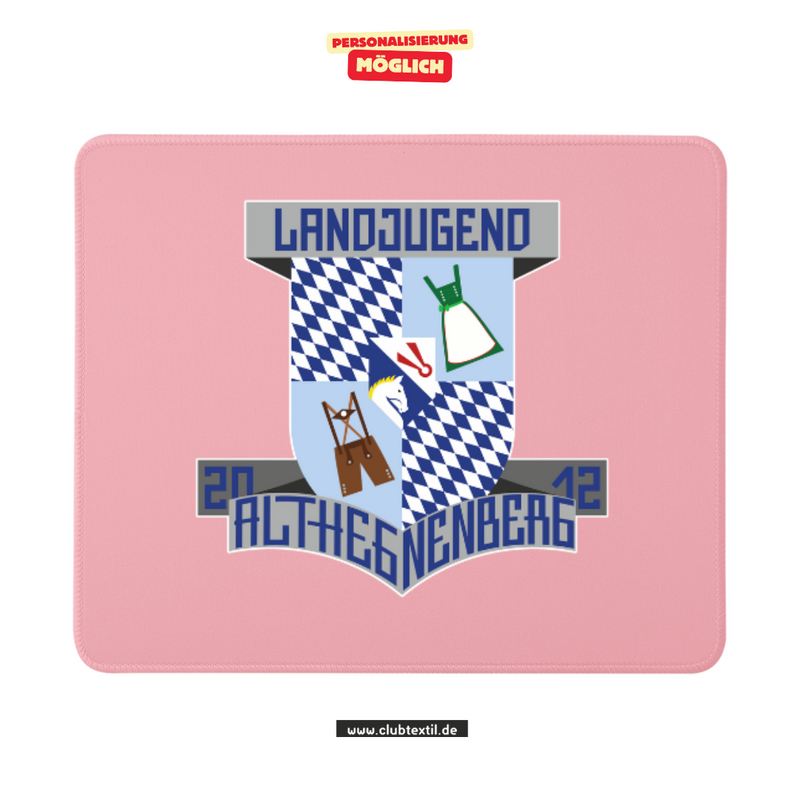 CT Mousepad - rosa - Landjugend Althegnenberg e.V.