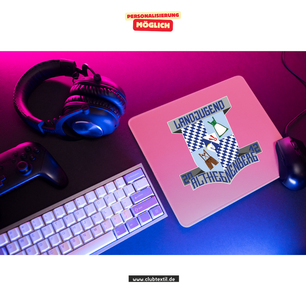 CT Mousepad - rosa - Landjugend Althegnenberg e.V.