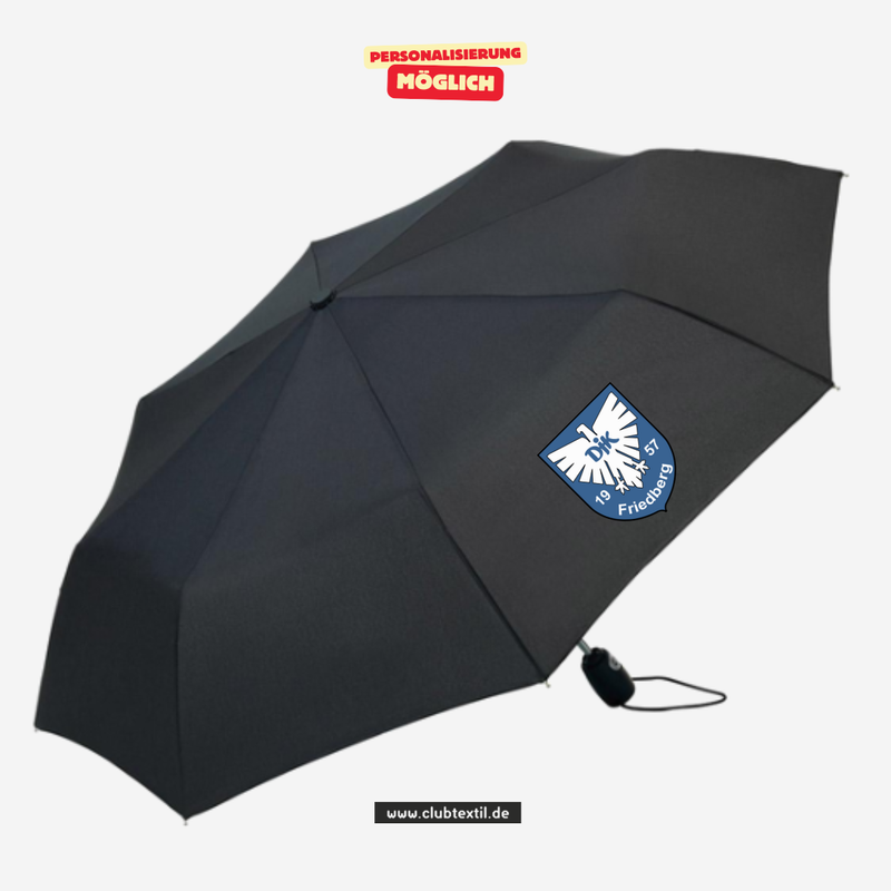 FARE Mini-Taschenschirm - schwarz - DJK Friedberg