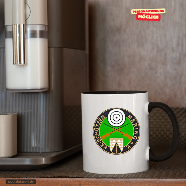 CT Tasse - schwarz - KK-Schützen Mering e.V.