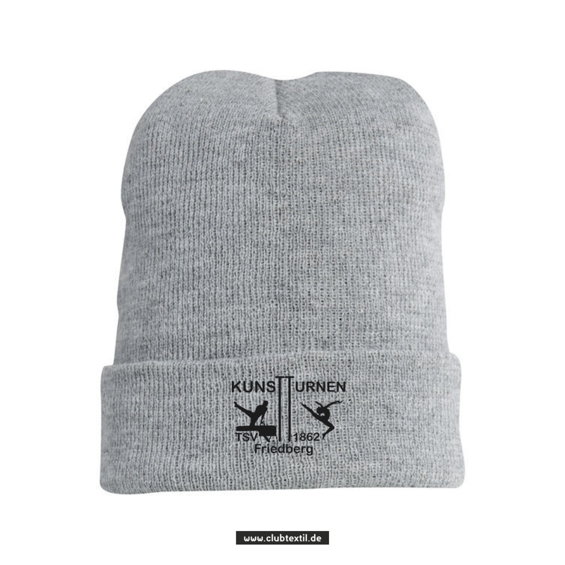 Clique Strickmütze - grau - TSV 1862 Friedberg e.V. - Kunstturnen