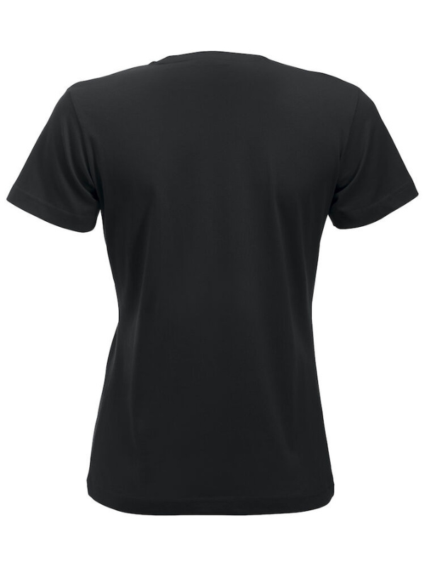 Clique NEW CLASSIC-T Damen - schwarz - silbernes Logo