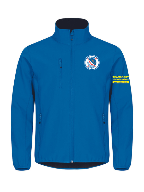 Clique CLASSIC Softshell Jacket Herren - royalblau - FSV Bogensport Inningen