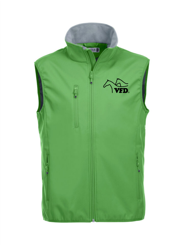 Clique BASIC SOFTSHELL VEST Herren - VFD e.V. - Baden-Württemberg - Druck beidseitig