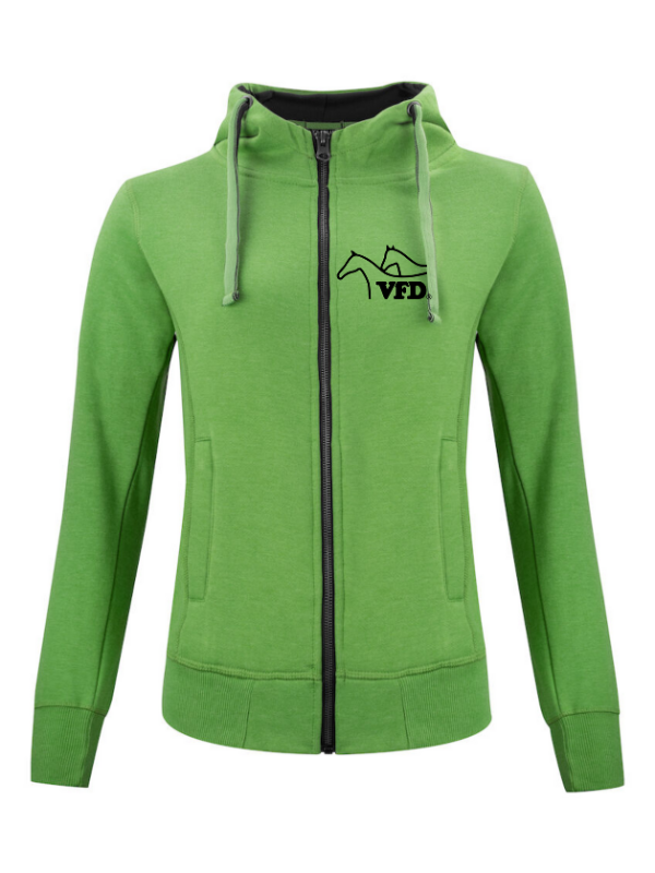 Clique CLASSIC HOODY FULL ZIP Damen - VFD e.V. - Baden-Württemberg - Druck beidseitig