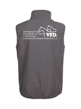 Clique BASIC SOFTSHELL VEST Herren - VFD e.V. - Baden-Württemberg - Druck beidseitig