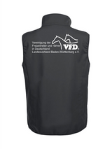 Clique BASIC SOFTSHELL VEST Herren - VFD e.V. - Baden-Württemberg - Druck beidseitig