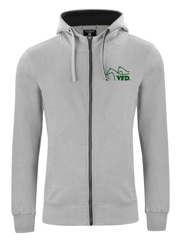 Clique CLASSIC HOODY FULL ZIP Herren - VFD e.V. - Baden-Württemberg - Druck beidseitig